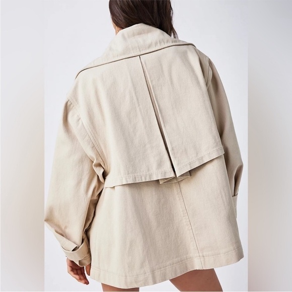 NEW Free People Highlands Swing Peacoat Medium - Picture 2 of 7